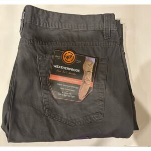 NWT Weatherproof Pants Cell Phone Pocket Size 36 x 30 Charcoal Gray